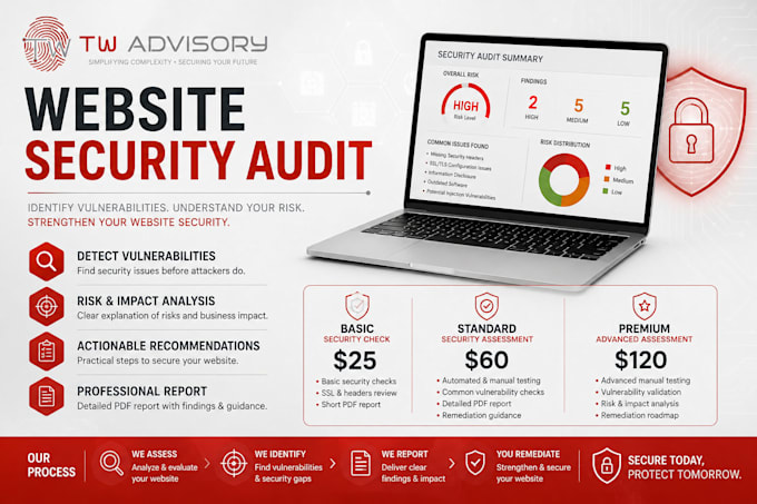 perform a web application security audit and deliver a detailed report