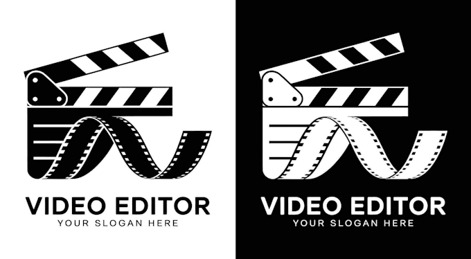 create a custom film logo with reel and camera elements