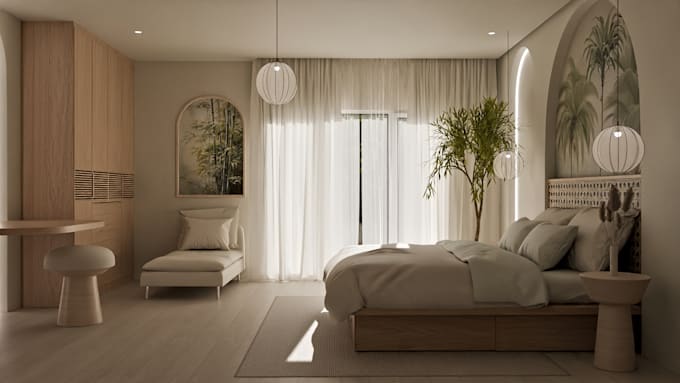 make interior 3d models and renders