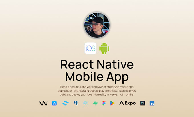 build a mobile app using react native and expo for ios and android