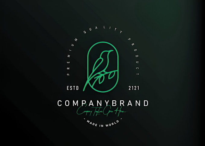 create a custom bird logo with unique concept