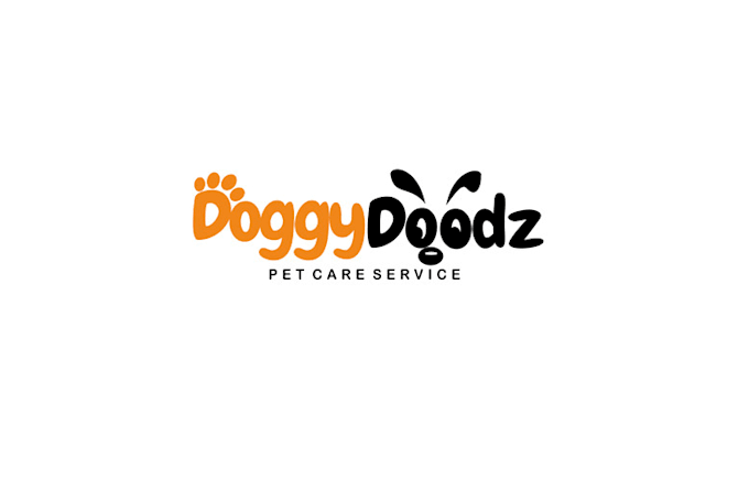 design fun aesthetic dog walking company logo