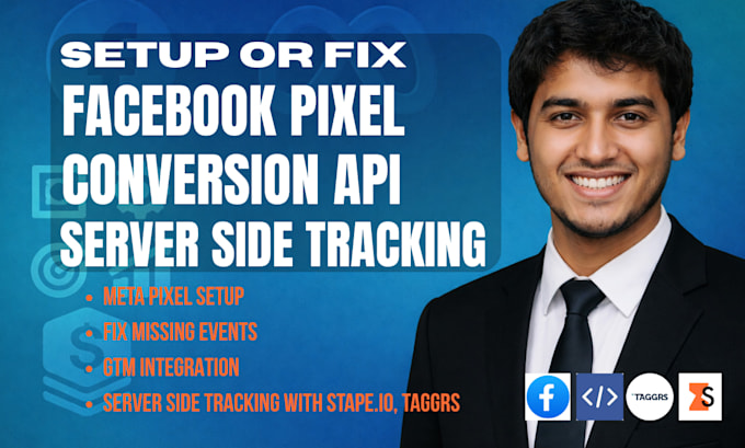 setup meta pixel, facebook pixel, conversion API with server side tracking