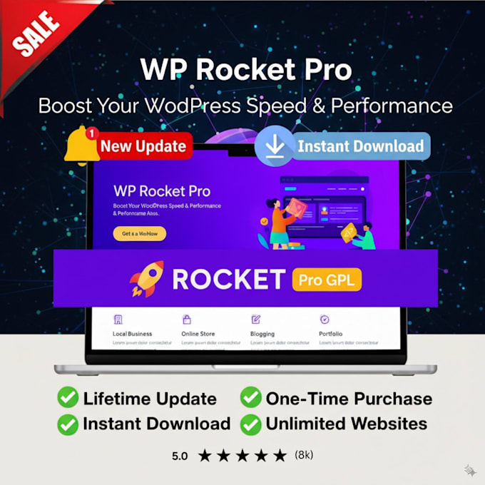 install wp rocket pro gpl plugin for boost your wordpress speed and performance