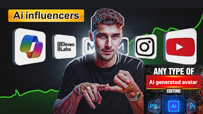 create unique ai generated avatars and anrealistic virtual influencer your brand