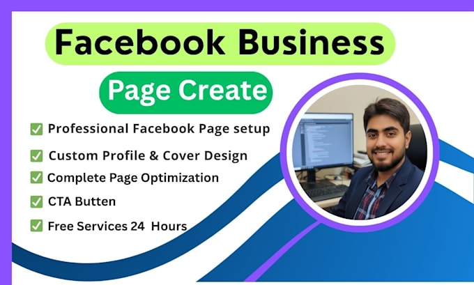 create and setup  facebook business page