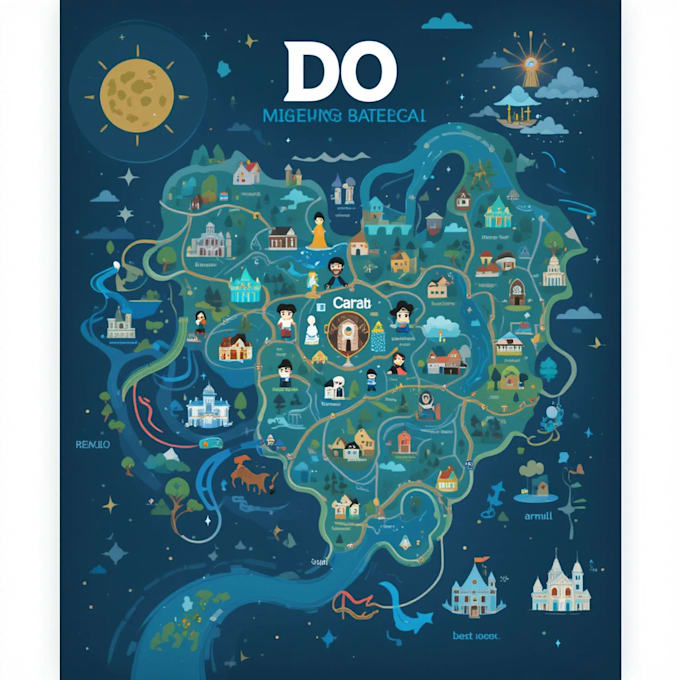 do vector map illustration and event map