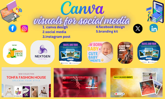 Design premium canva visuals for social media by Fasiulalamsumon | Fiverr