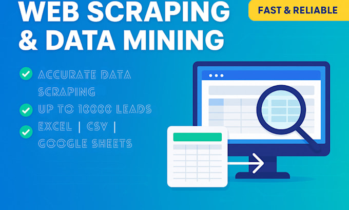 do data scraping, web scraping and data mining