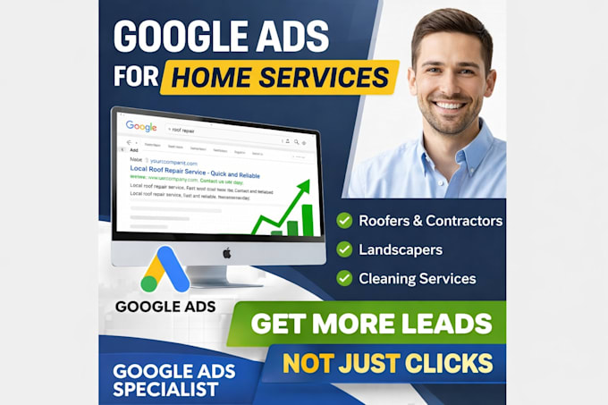 set up and manage google ads for roofing and gutter contractors