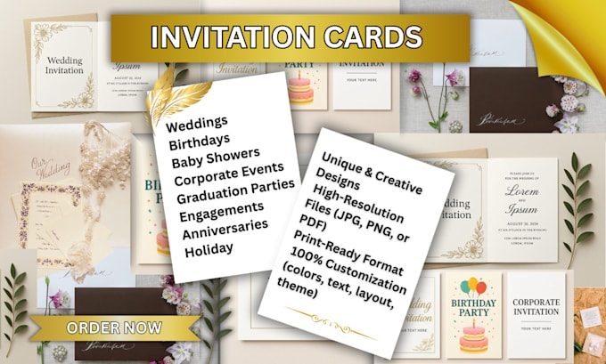 design modern invitation cards for special occasions
