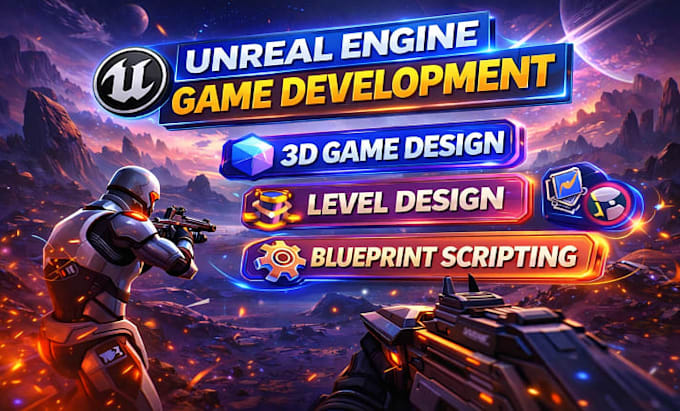 do unreal engine game development, develop unreal engine game, ue5 blueprints