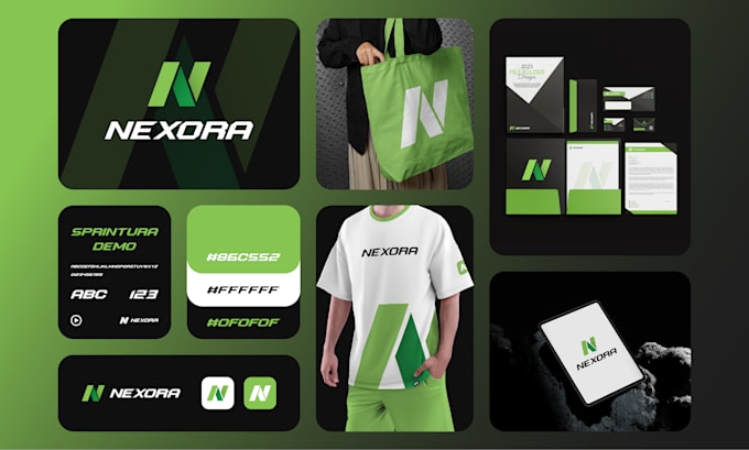 design brand identity and logo with branding kit
