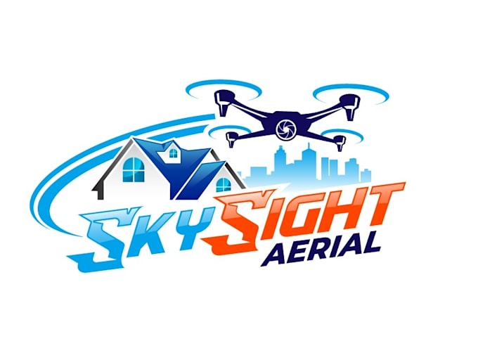 create a modern drone logo with unlimited revision