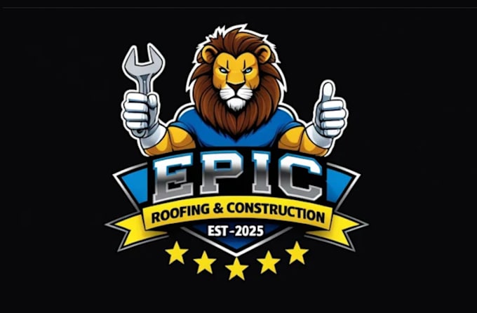 professional specially roofing and construction logo