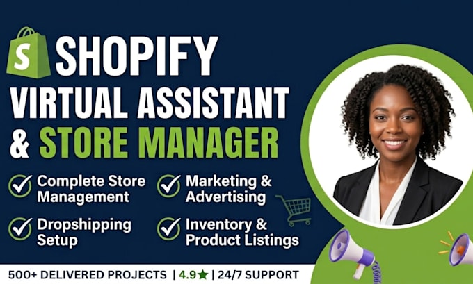 shopify virtual assistant, shopify manager, shopify expert