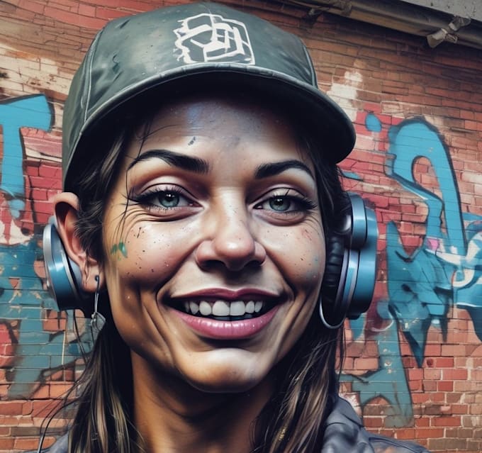 design custom multi layer graffiti portrait stencil art