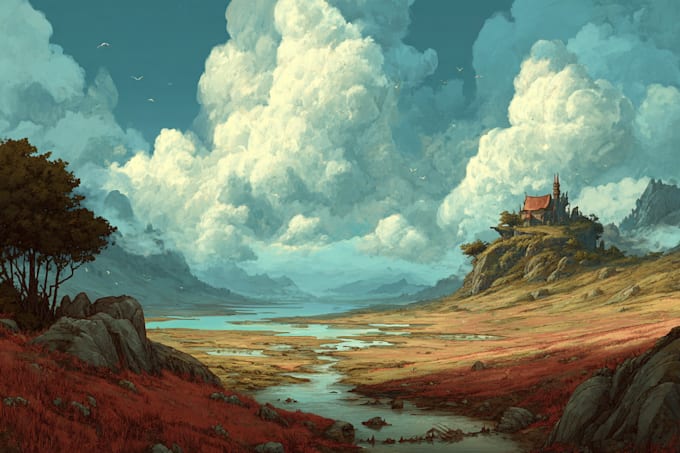create breathtaking fantasy environment art