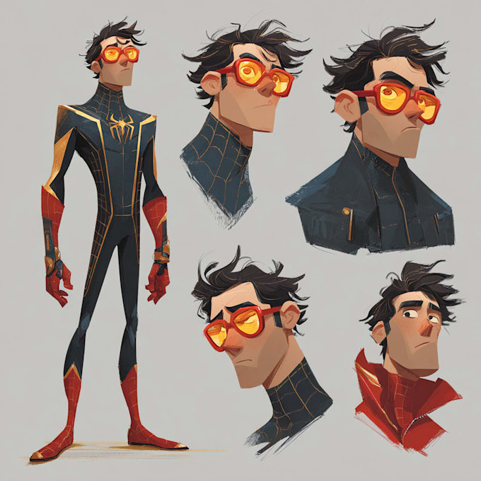 do a superhero character design