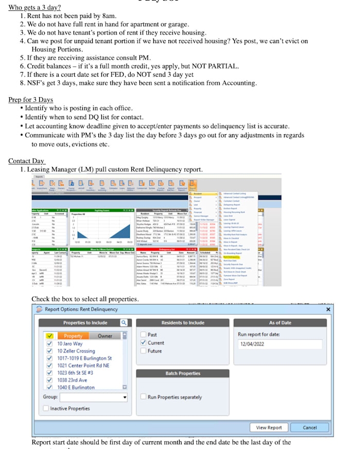 design and implement custom rent manager tabs