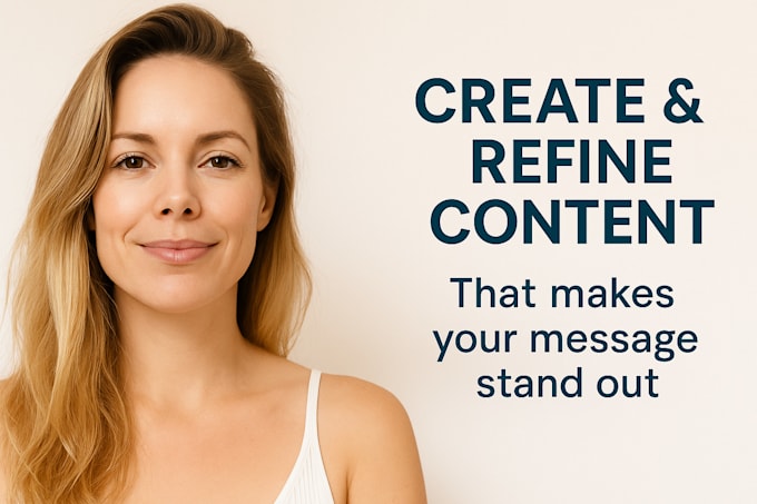 create and refine content that makes your message stand out