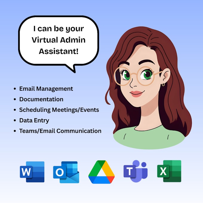 Be a dedicated administrative assistant by Vividpixelsart | Fiverr