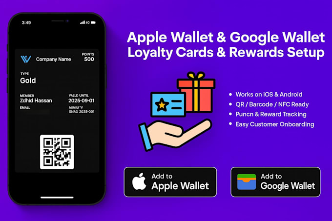 build apple wallet google wallet loyalty cards with rewards