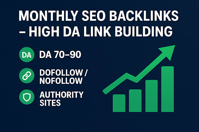 build monthly SEO backlinks with high authority link building service