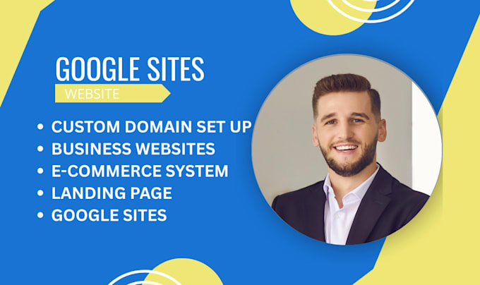 design google sites website landing page