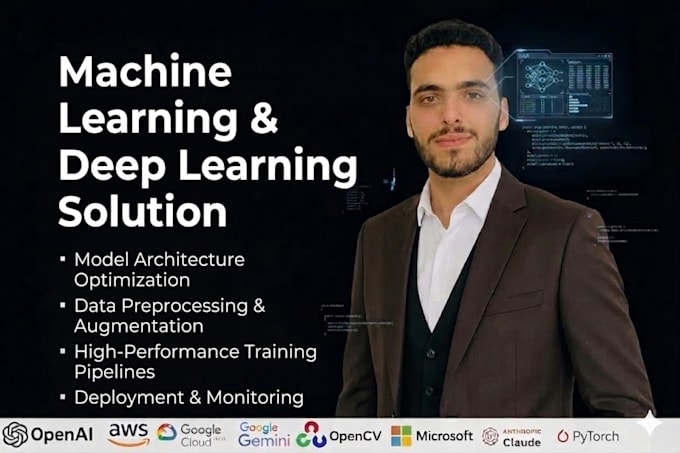 build a machine and deep learning models and clean your data