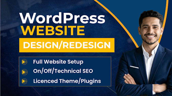 create wordpress website design and do website development