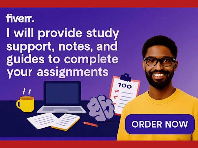 do study support, notes, and guides to complete your assignments