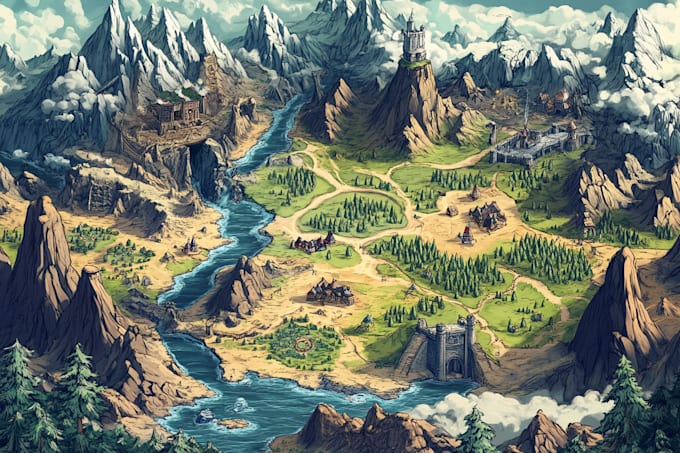do your fantasy map for rpg map design
