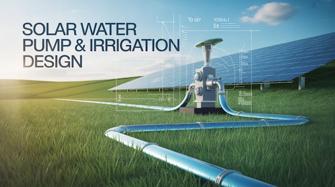 Design solar powered water pumping irrigation system farms borehole by ...