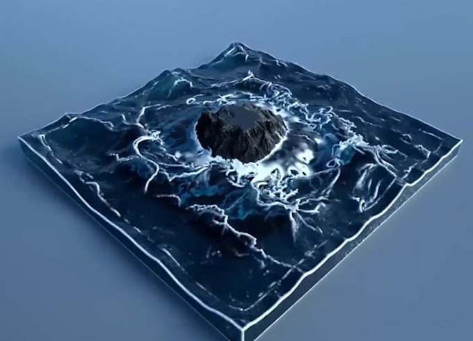 do 3d liquid simulation 3d water fluid simulation 3d product animation 3d water