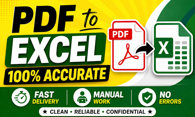 convert scanned PDF to editable excel sheet