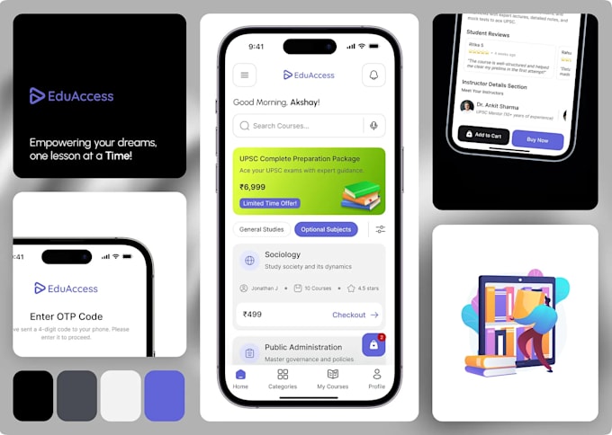 Design modern ux ui for web and mobile applications by Akshaymohan807 ...
