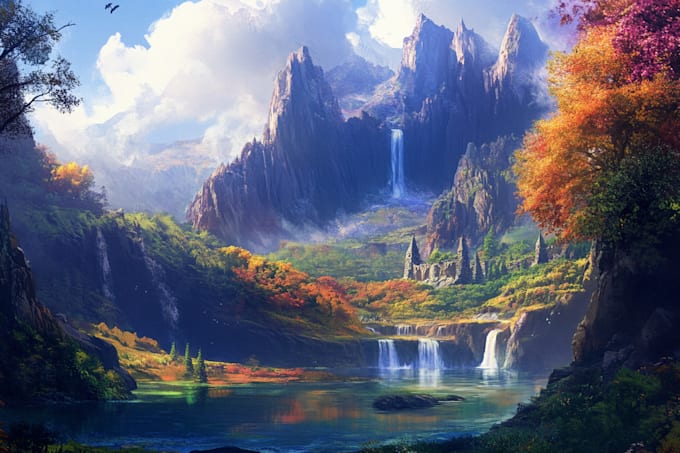 Design fantasy magical landscape and all concept art by Rashadinfante ...