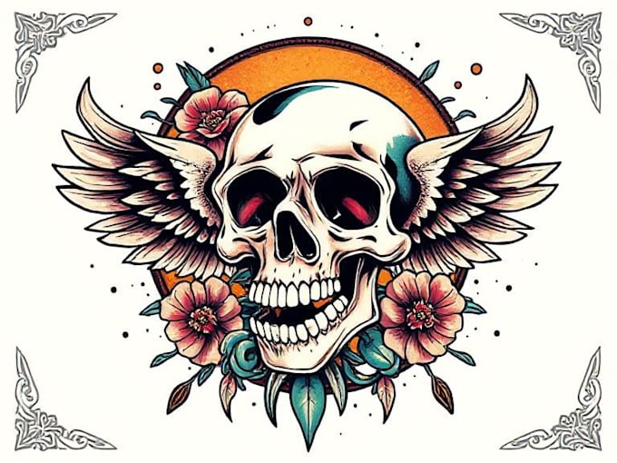 create awesome old school tattoo style design