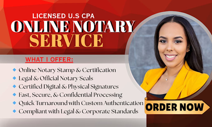 provide professional legal stamp, notary stamp, and signature for your documents