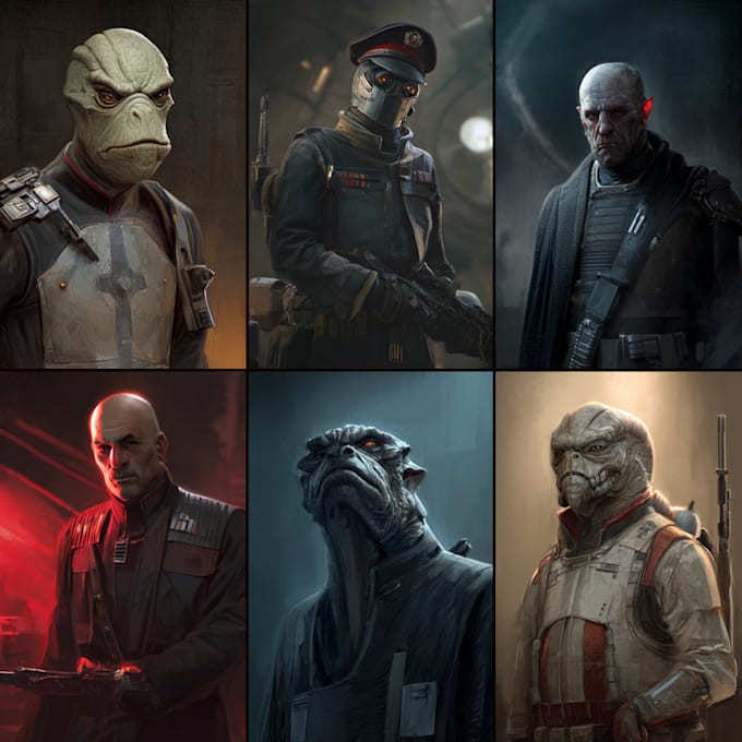 do star wars, game character or sci fi game character