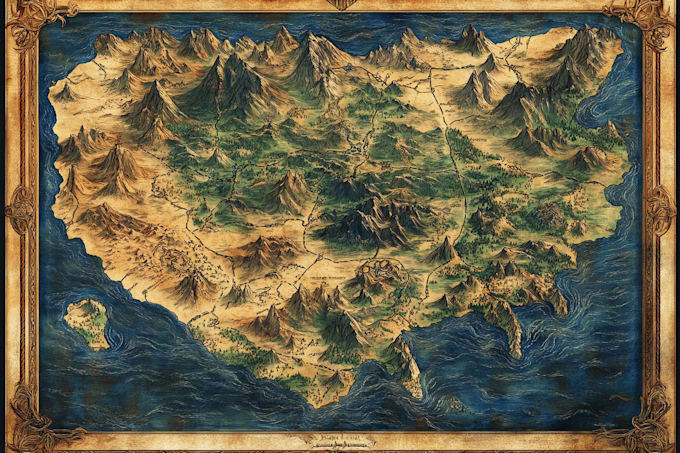 do your fantasy map for rpg map design