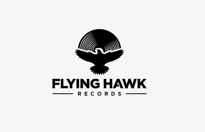 design flying hawk records logo