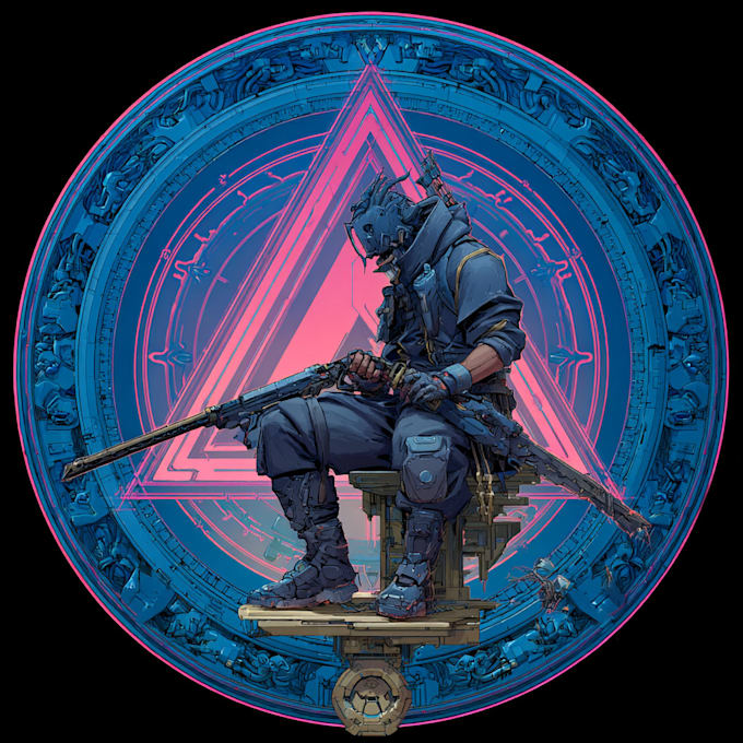 create a custom cyberpunk logo design