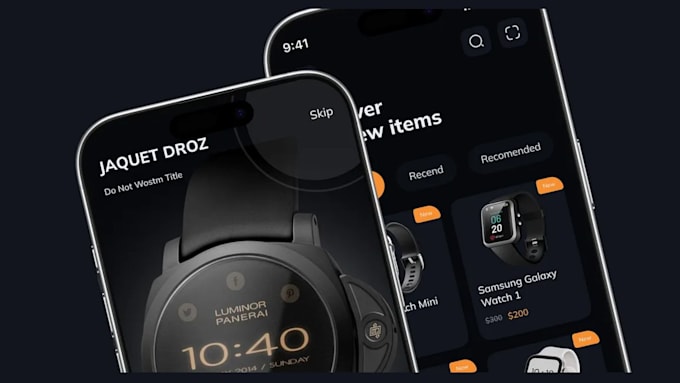 develop custom smartwatch app, wearable app, for android and apple watch,iot