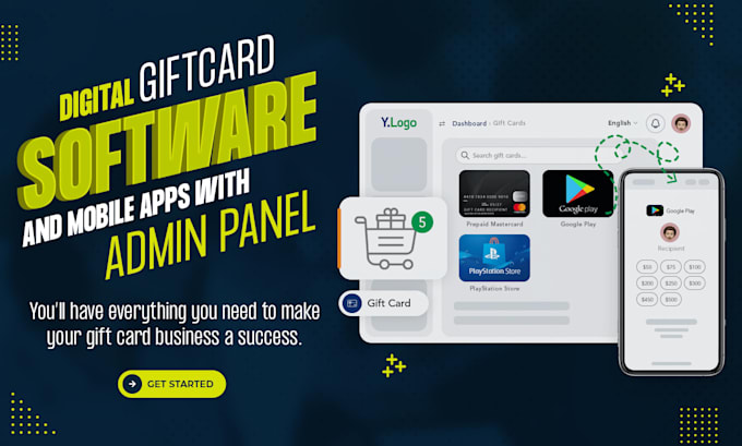 create powerful online platform for gift card website and mobile apps