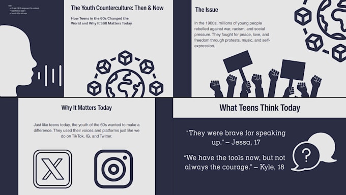 design clear and well structured powerpoint presentations