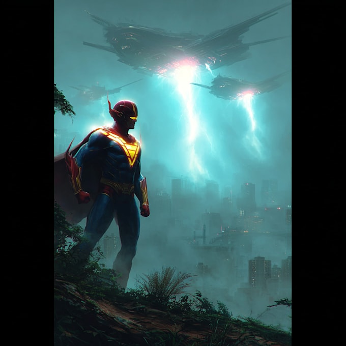 draw your original comic book cover illustration