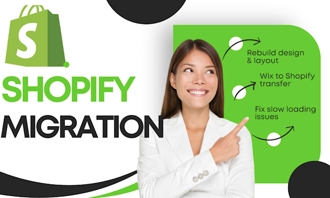 migrate wordpress, wix or woocommerce website to shopify, shopify migration pro