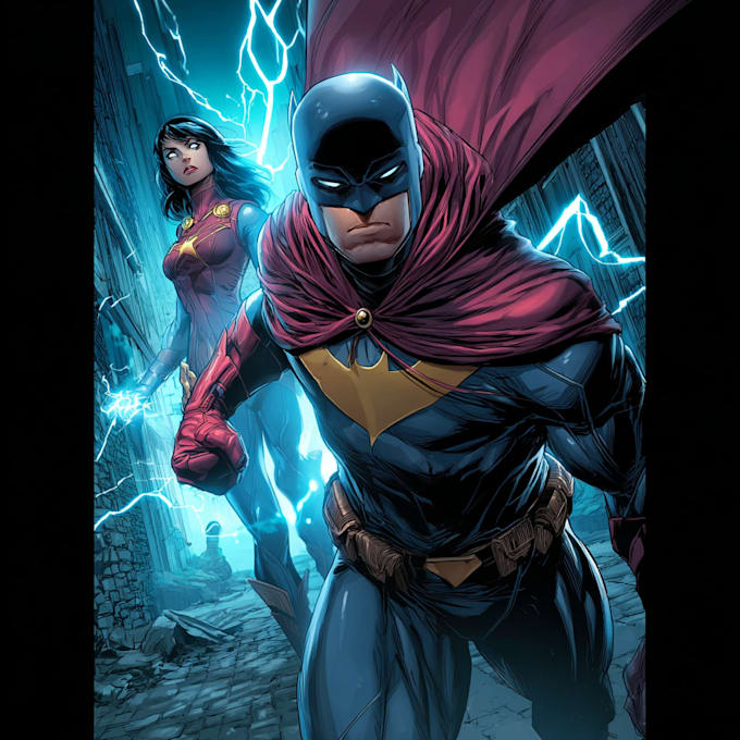 make a comic book cover and comic cover page design